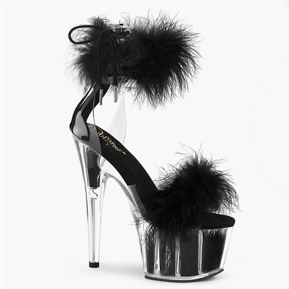 Elegant Black Pleaser Heels - Picture 1 of 1